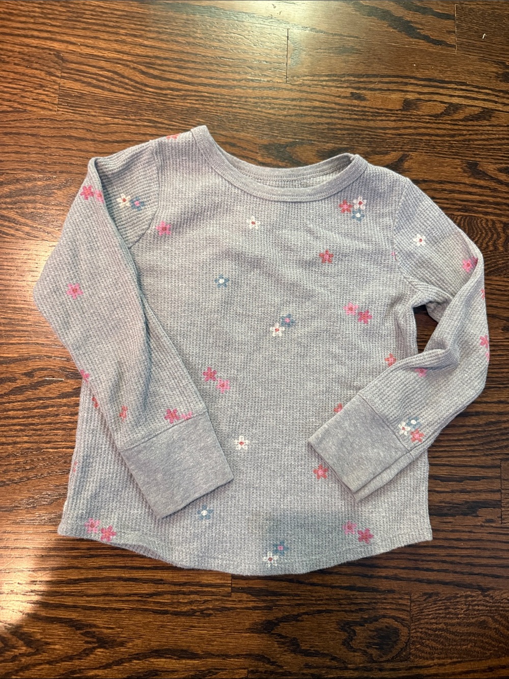 Garanimals Lavender Floral Thermal Long Sleeve Tee